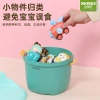 Storage bucket, children's toys, baby building blocks, storage stool, cartoon baby snacks, toy storage box, shoe-changing stool, can be sat on details Picture